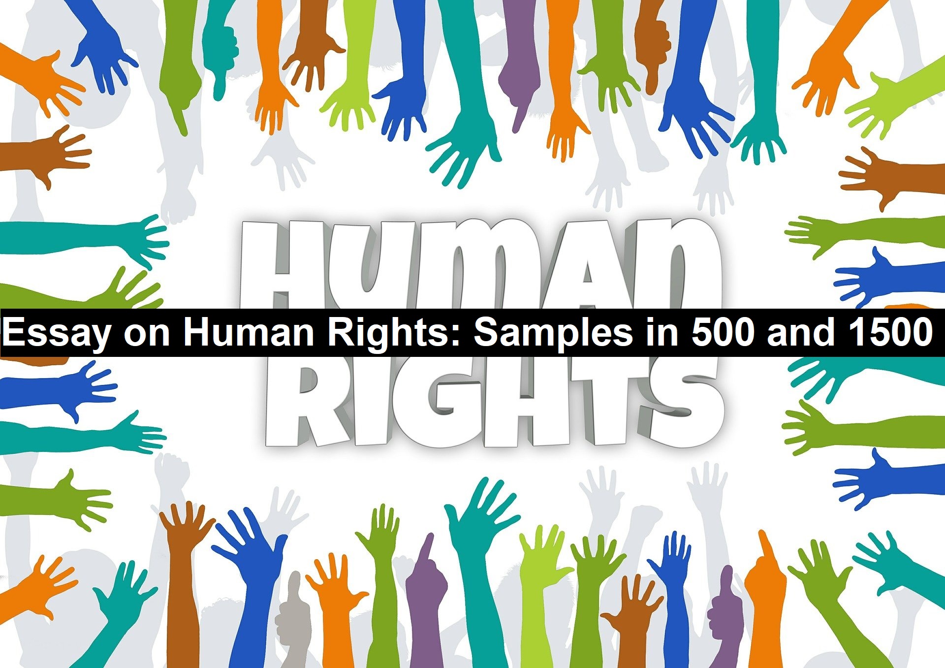 Essay on Human Rights: Samples in 500 and 1500