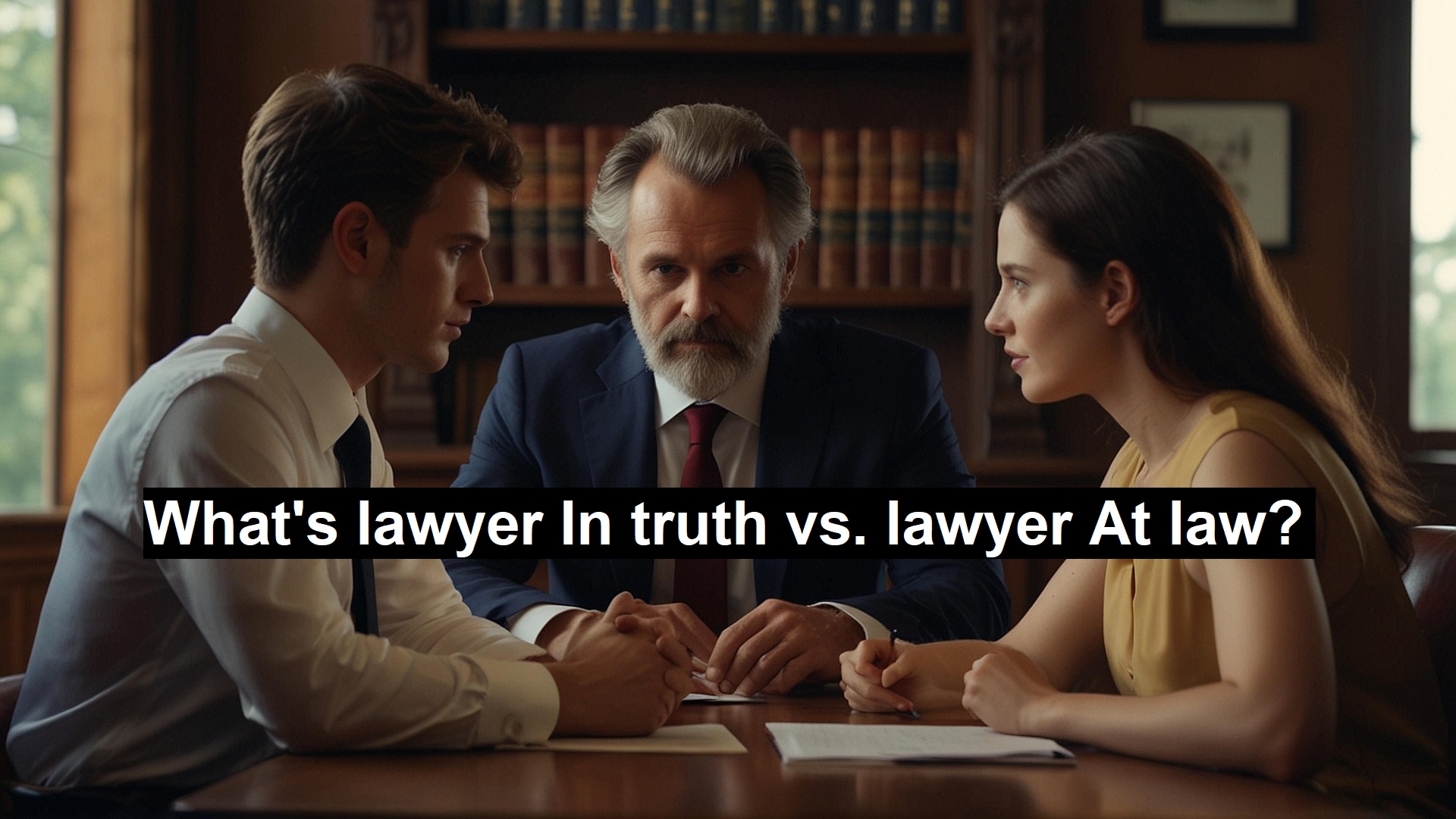 What’s Lawyer In Truth vs. Lawyer At Law?
